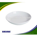 Shinny elegant ceramic white plate for restaurant hotel